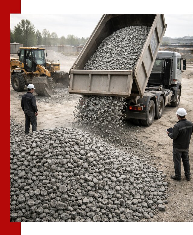 Доставка гранитного щебня фракции 20-40 в Дивногорске
