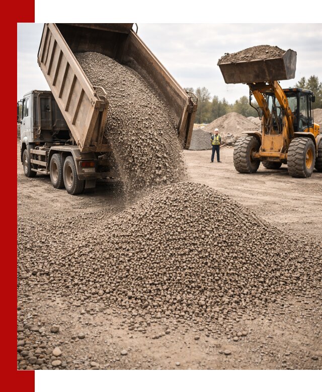 Гравийный щебень фракция 3–10 с доставкой в Дивногорске
