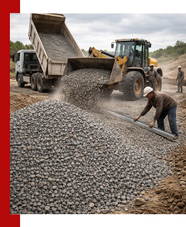 Гравийный щебень фракция 5-20 с доставкой в Дивногорске