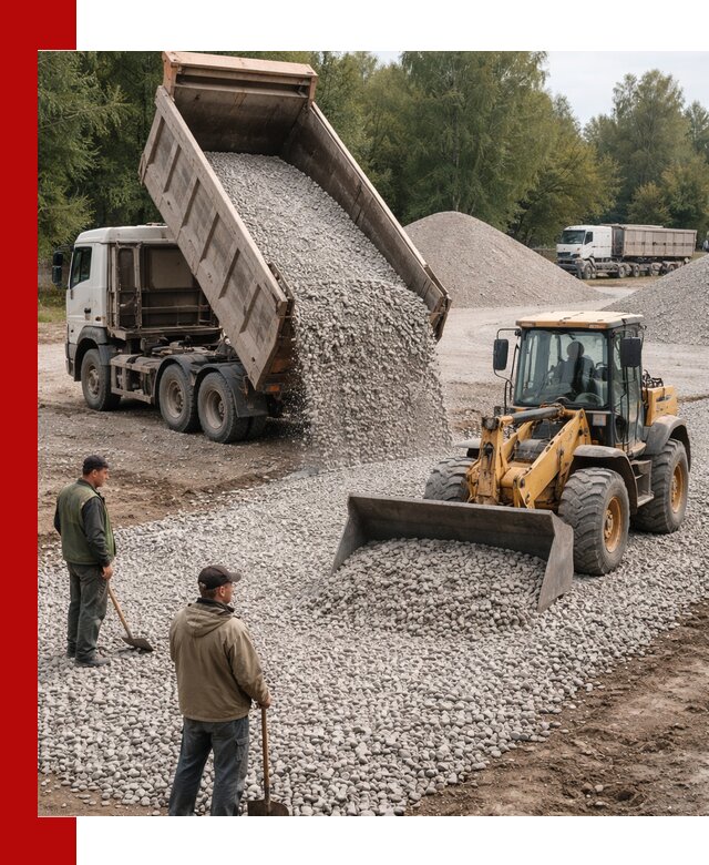 Купить гравийный щебень фракция 20-40 в Дивногорске с доставкой