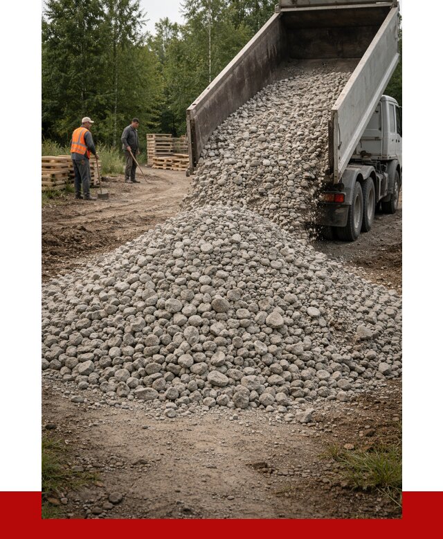 гравийный щебень фракция 70-120 в Дивногорске от 2477 р. ПРОНЕРУДДвн