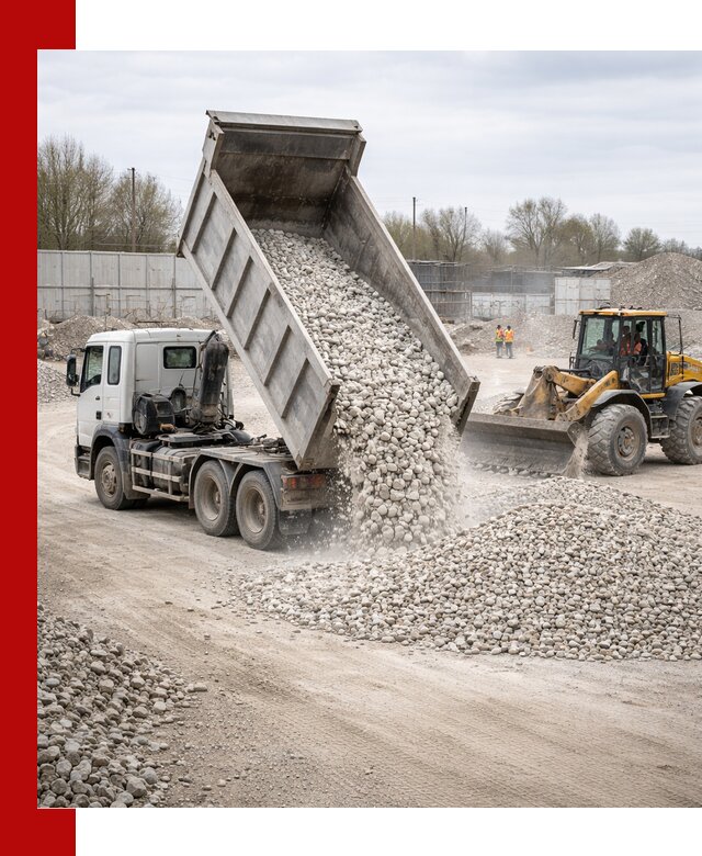 Доставка и продажа известнякового щебня в Дивногорске