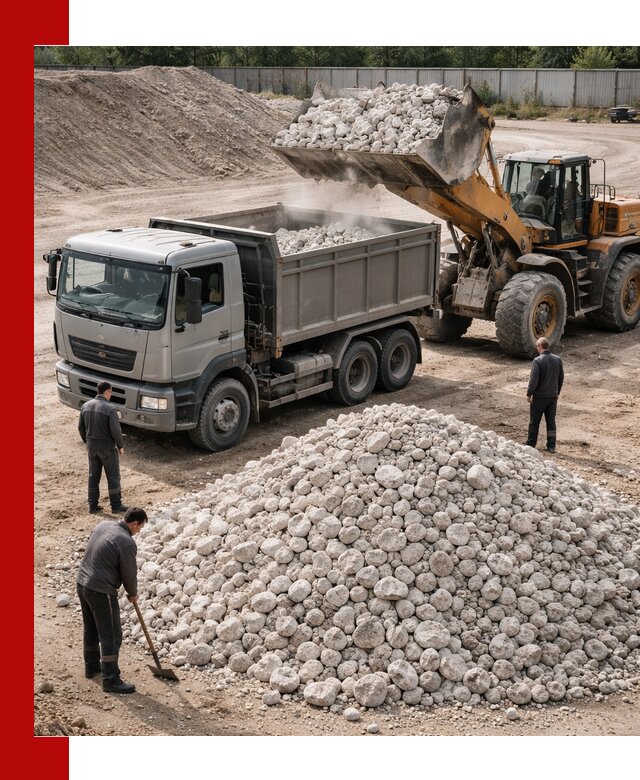 Известняковый щебень фракция 70–150 с доставкой в Дивногорске