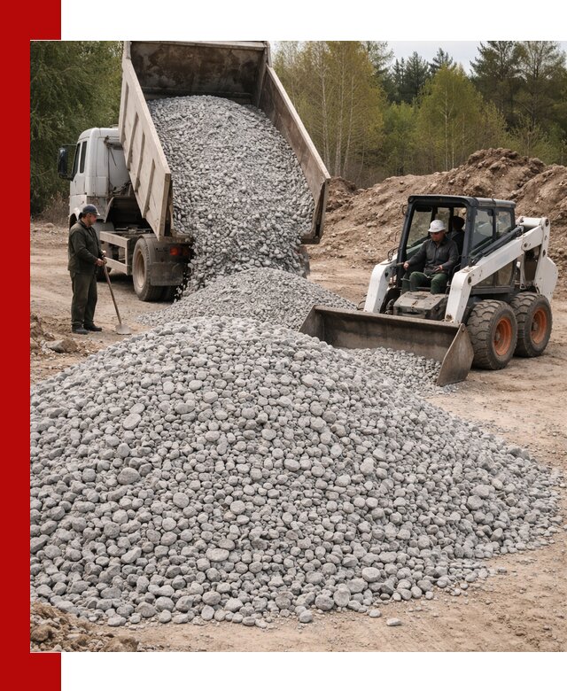 Доставка доломитового щебня в Дивногорске напрямую от карьера