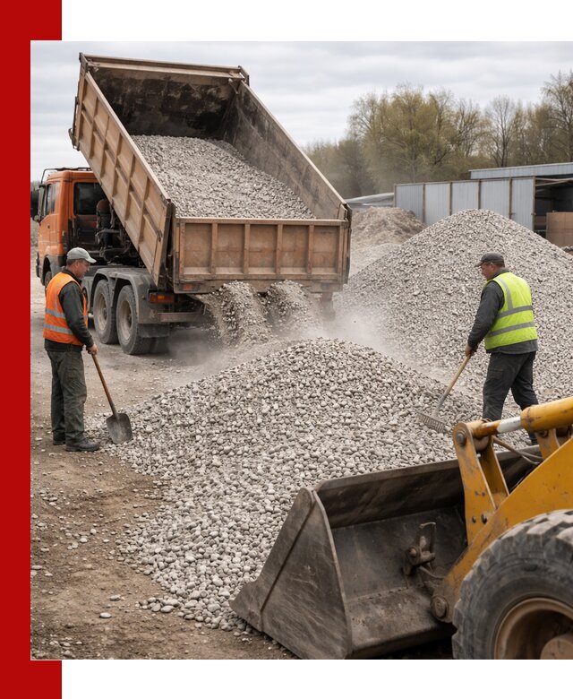 Доломитовый щебень фракции 5-20 с доставкой в Дивногорске