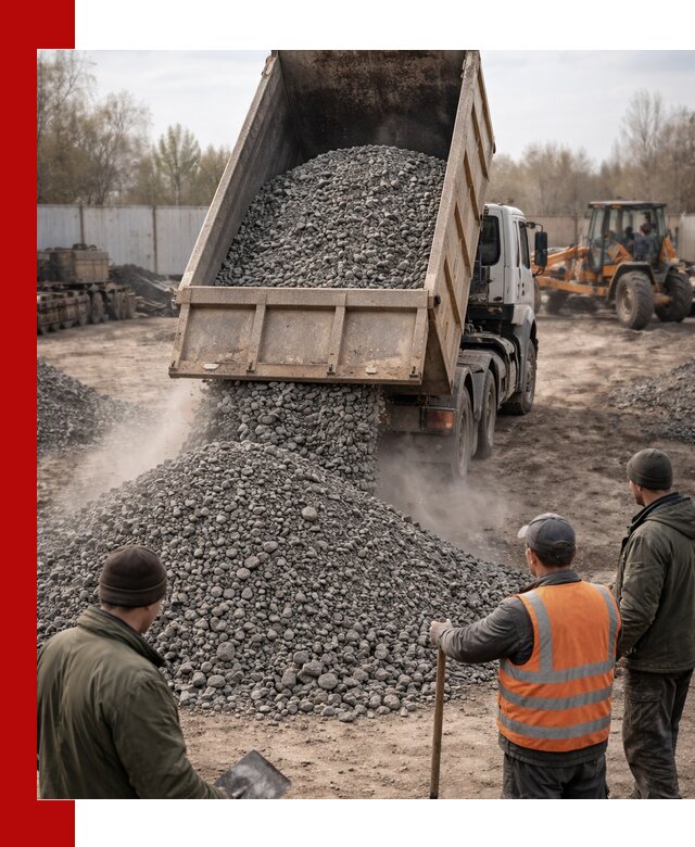 Доставка шлакового щебня в удобные сроки по выгодной цене в Дивногорске
