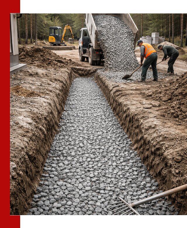 Щебень для дренажа с доставкой в Дивногорске высокого качества