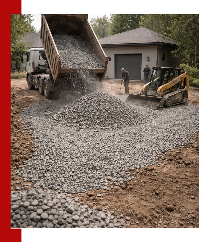 Щебень для парковки в Дивногорске: доставка и укладка качественного материала
