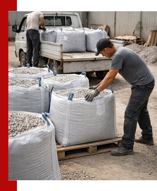 Доставка щебня в мешках по выгодным ценам в Дивногорске