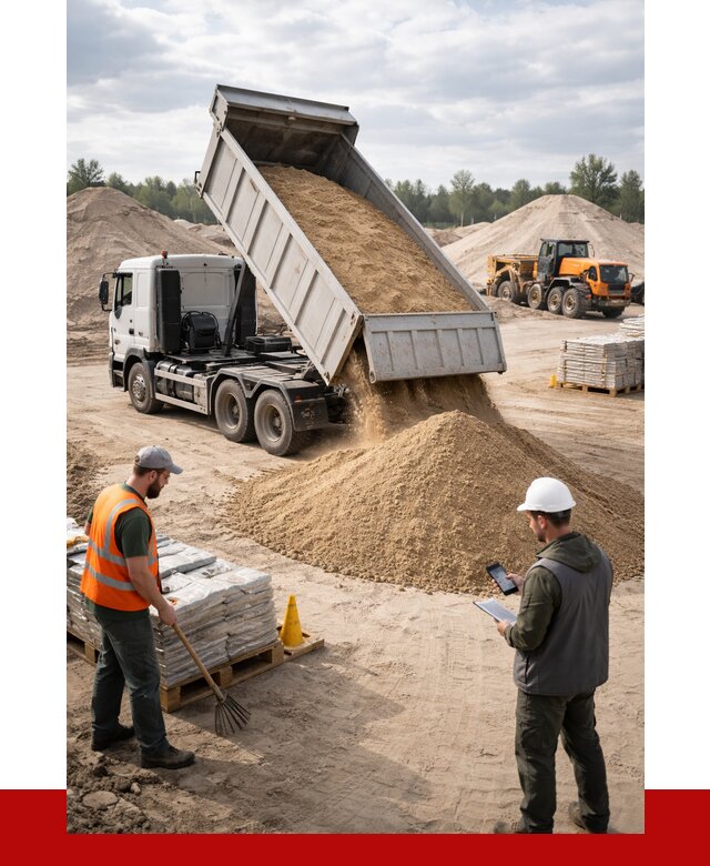 Карьерный песок с доставкой в Дивногорске от 3640 р. ПРОНЕРУДДвн
