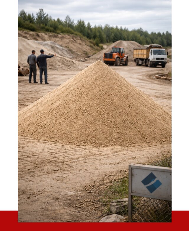 Карьерный песок навалом в Дивногорске от 1820 р. | ПРОНЕРУДДвн