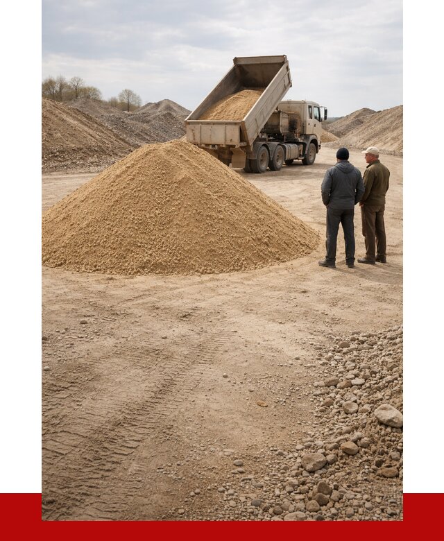 Карьерный песок крупнозернистый в Дивногорске от 8594 р | ПРОНЕРУДДвн