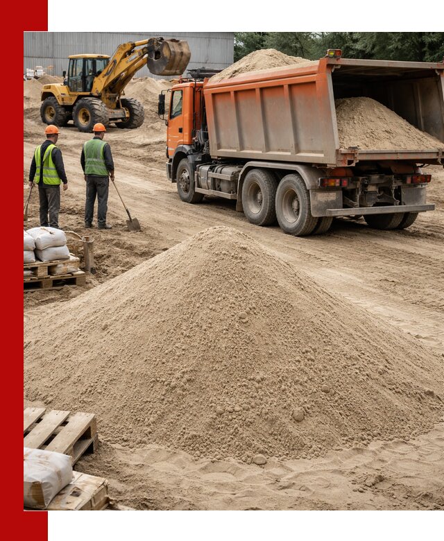 Доставка и продажа мытого речного песка в Дивногорске