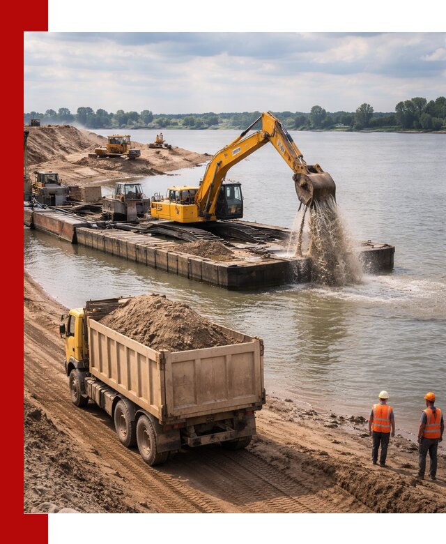 Намывной песок с доставкой в Дивногорске оптом и в розницу