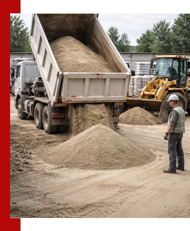 Поставка и доставка песка для бетона в Дивногорске