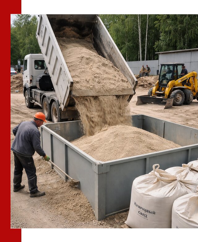 Кварцевый песок для фильтра в Дивногорске — доставка и качество