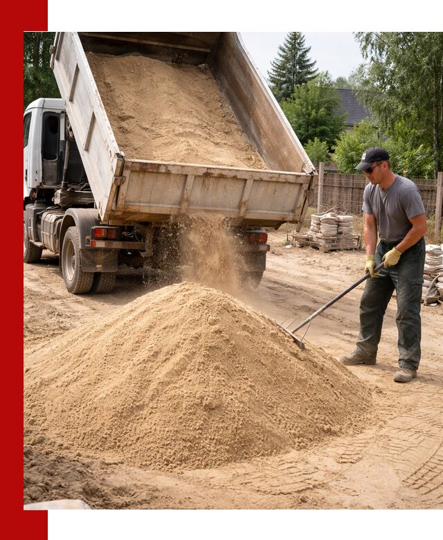 Доставка сухого песка самосвалами в Дивногорске