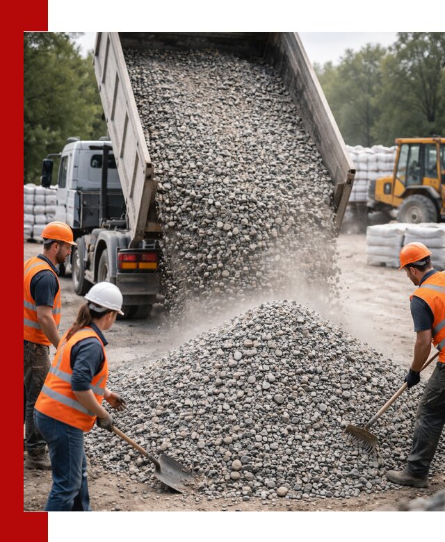 Доставка гравия и камня в Дивногорске оптом и в розницу