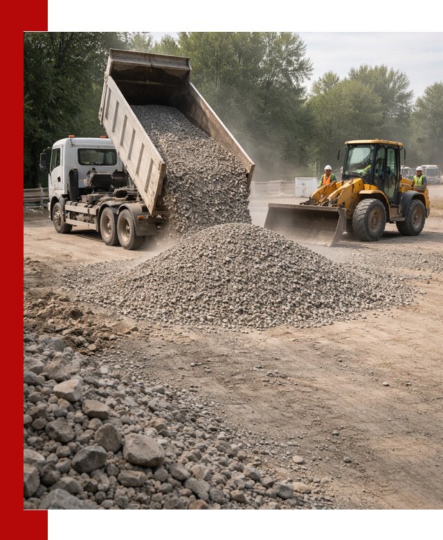 Гравий фракция 5–20 доставка в Дивногорске оптом и в розницу