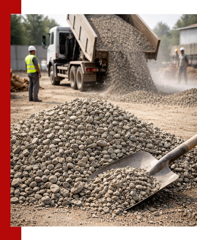 Доставка гравия фракции 20-40 в Дивногорске с самосвалами