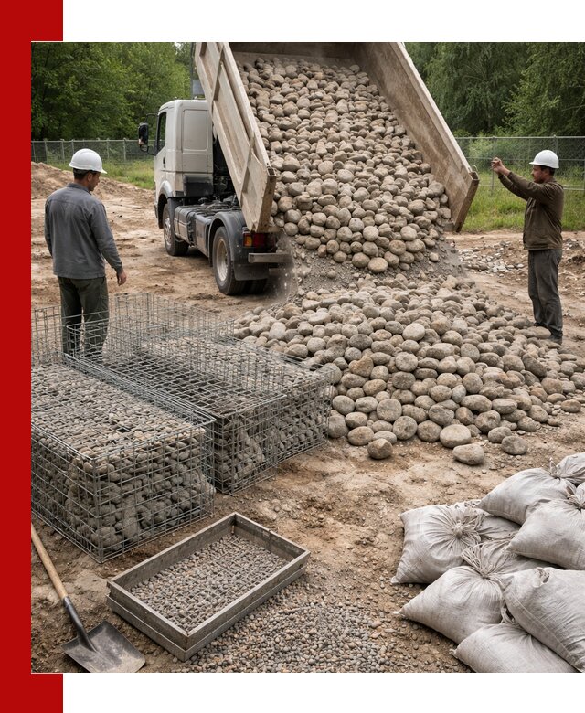 Камень для габионов фракция 70–151 в Дивногорске