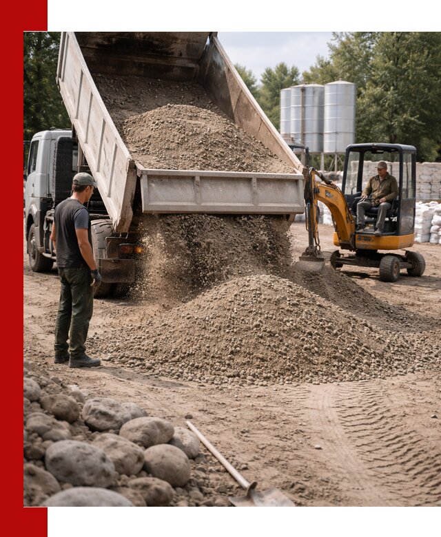 Доставка ПГС С3 в Дивногорске самосвалами и миксерами