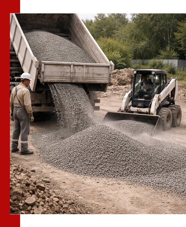 Доставка гравийного отсева 0-5 в Дивногорске оптом и в розницу