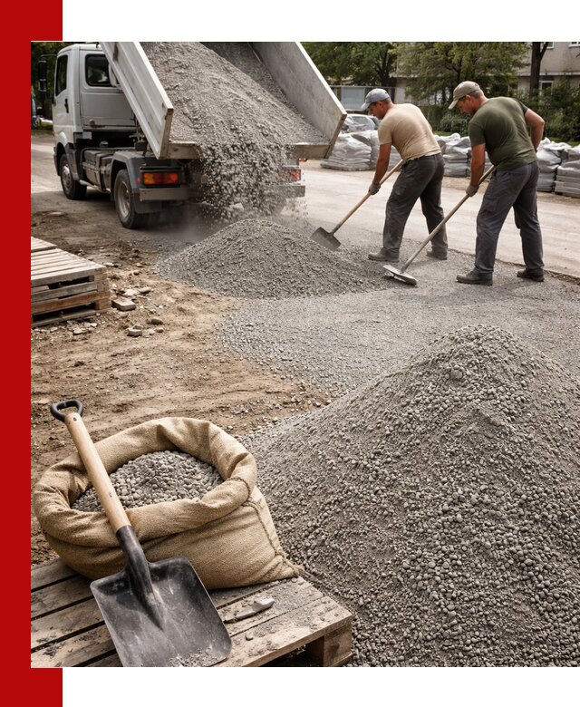 Отсев для тротуарной плитки в Дивногорске — доставка и укладка