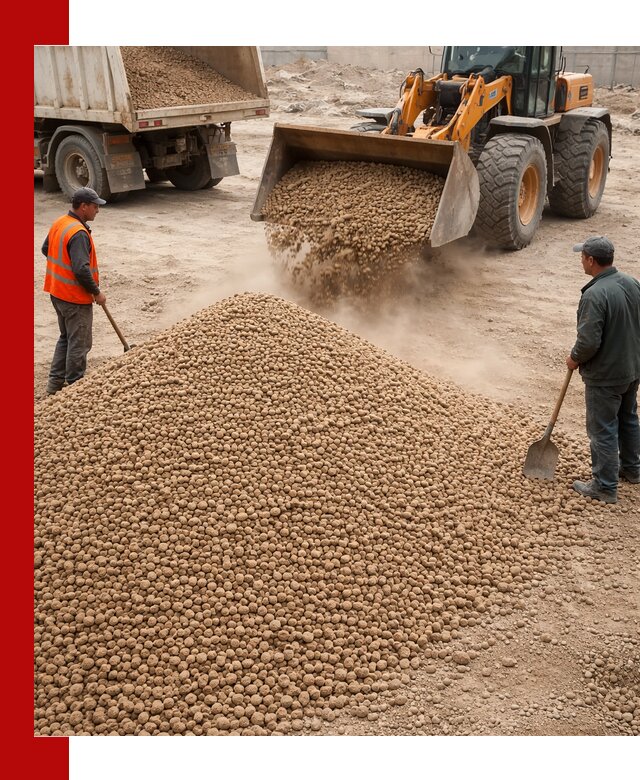 Керамзит фракция 10-20 с доставкой в Дивногорске