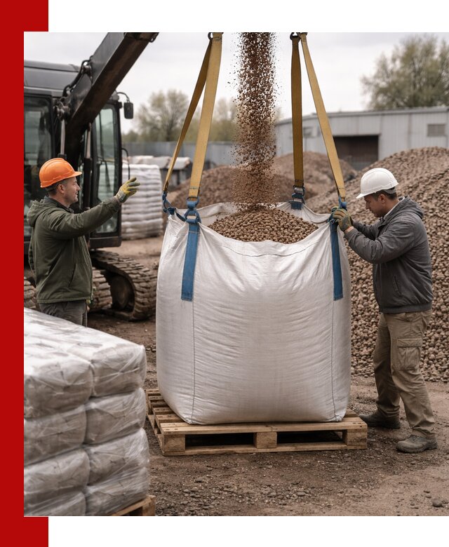 Керамзит в биг-бегах с доставкой в Дивногорске