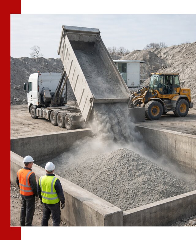 Доставка цемента навалом в Дивногорске крупными партиями