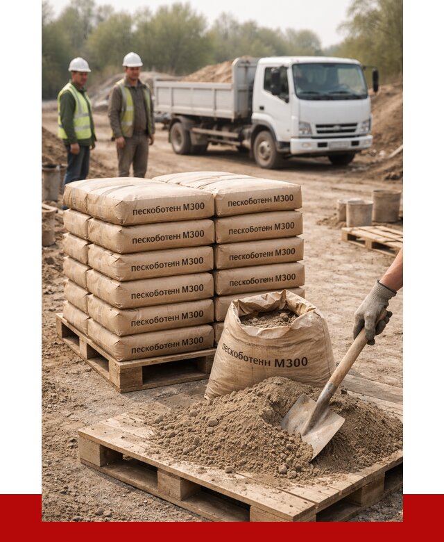 Пескобетон М300 в Дивногорске с доставкой от 4701 р. за куб | ПРОНЕРУДДвн