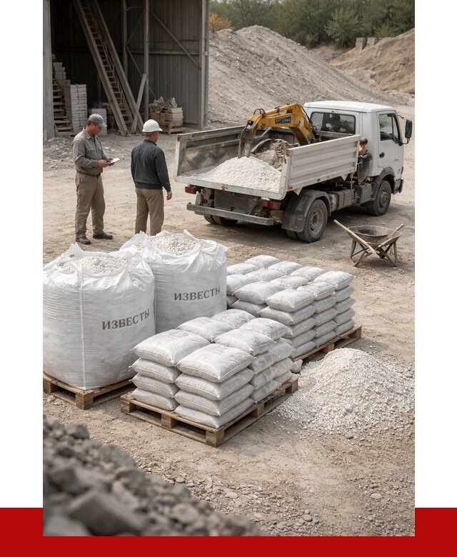 Известь строительная в Дивногорске с доставкой от 4246 р. | ПРОНЕРУДДвн