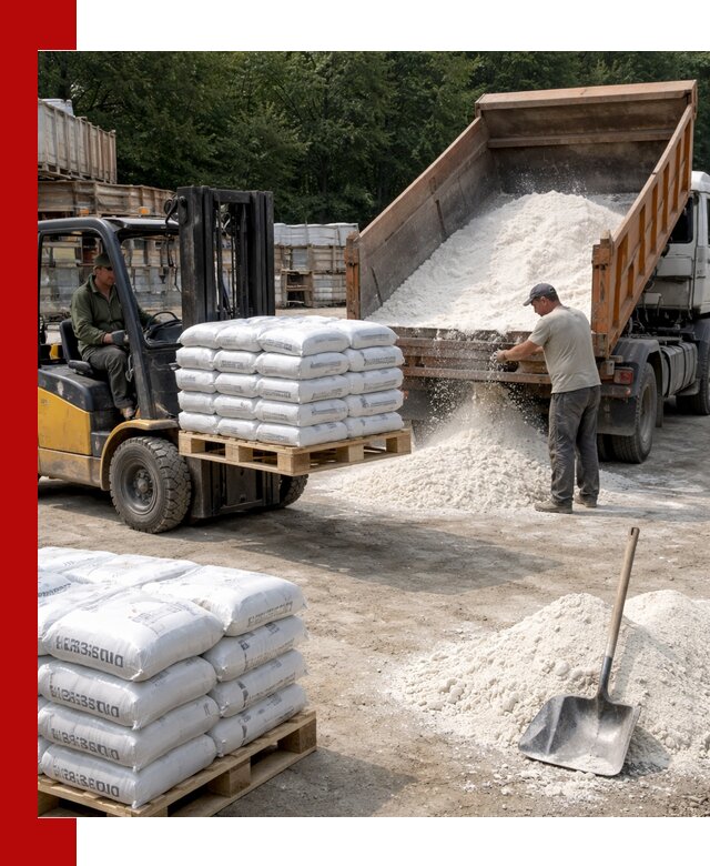 Доставка строительной извести оптом и в розницу в Дивногорске