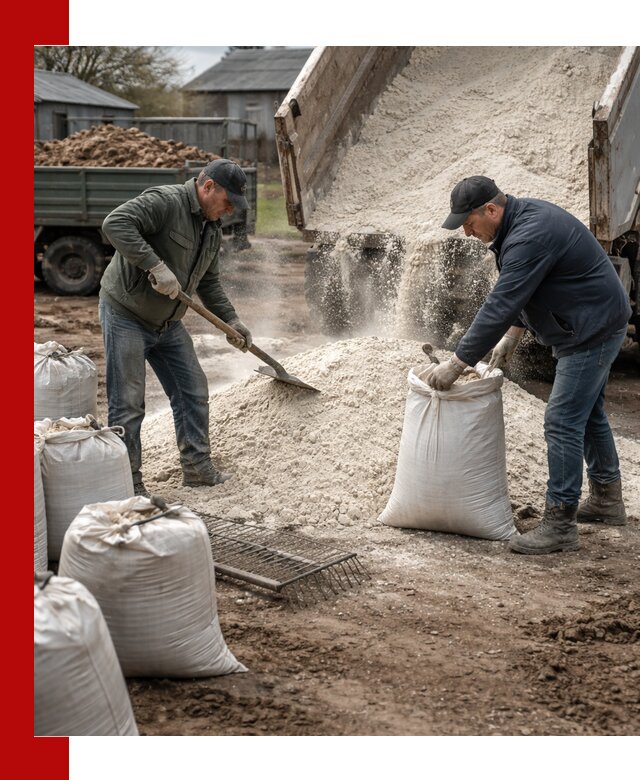 Доставка извести пушонки в Дивногорске оптом и мелким оптом