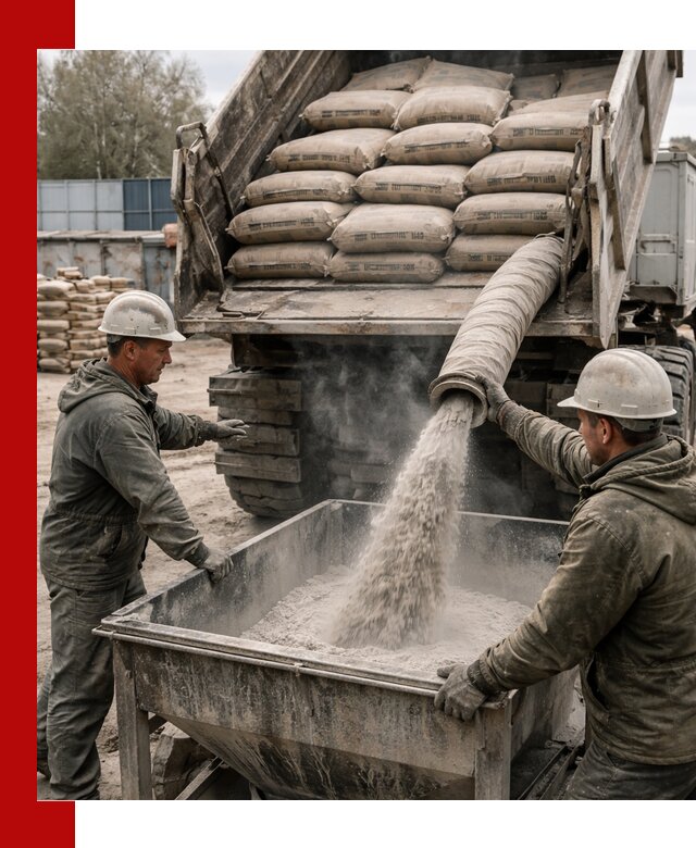 Доставка цемента М400 в Дивногорске оптом и в розницу