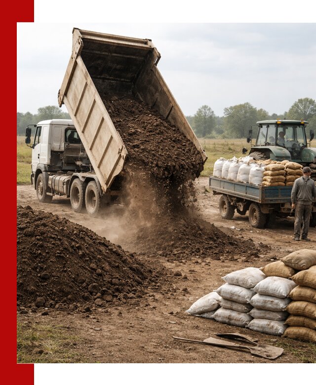 Доставка грунта и удобрений оптом в Дивногорске для сельхоз и строительства