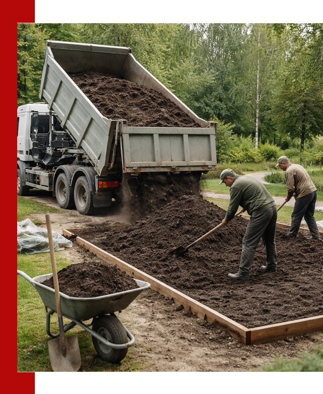 Доставка грунта для озеленения и благоустройства в Дивногорске