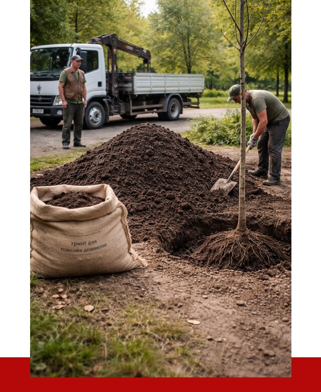 Грунт для посадки деревьев в Дивногорске от 1213 р. | ПРОНЕРУДДвн