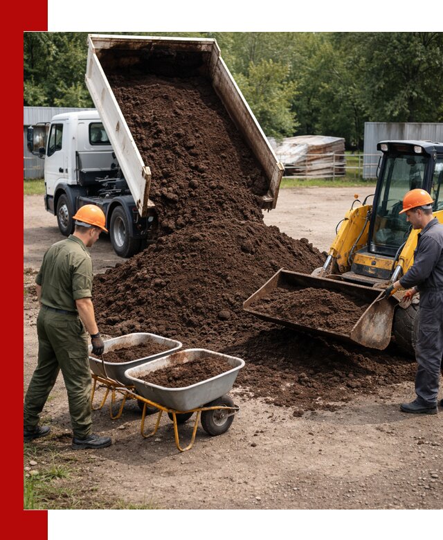 Доставка торфо-земляной смеси в Дивногорске для огорода и ландшафта