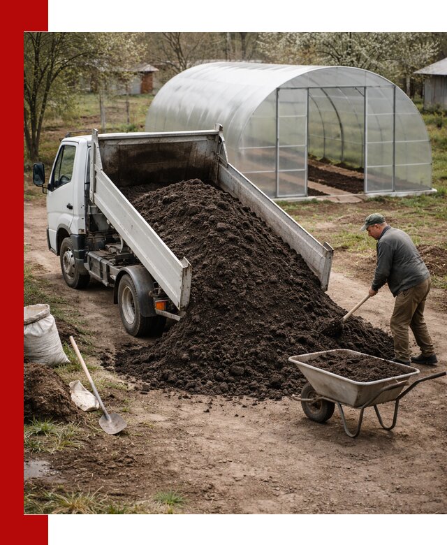 Чернозем для теплицы с доставкой в Дивногорске