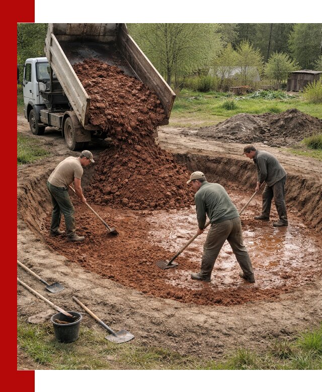 Купить качественную глину для пруда в Дивногорске