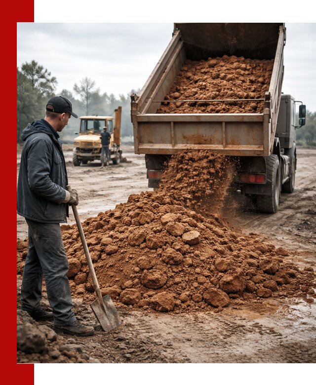 Глина для засыпки в Дивногорске с доставкой самосвалами