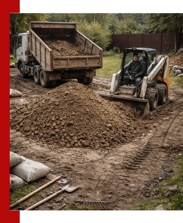 Суглинок для планировки участков в Дивногорске с доставкой и выгрузкой