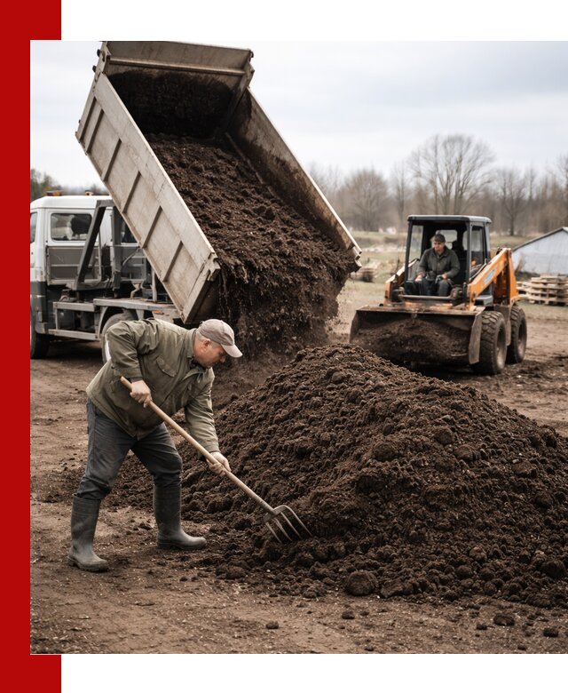 Доставка и продажа перегноя в Дивногорске быстро и дешево