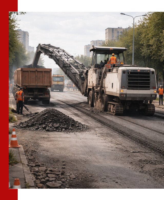 Фрезерованный асфальт в Дивногорске — удаление и вывоз старого покрытия