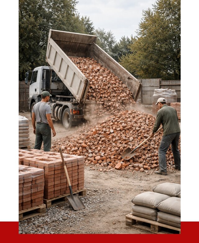 Бой кирпича в Дивногорске с доставкой от 4246 руб/куб | ПРОНЕРУДДвн