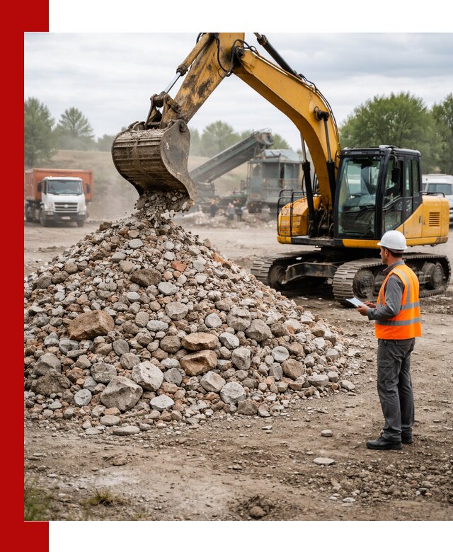 Доставка и вывоз строительного боя в Дивногорске