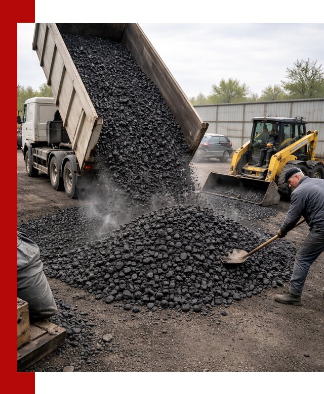 Доставка угля орех в Дивногорске оптом и в розницу