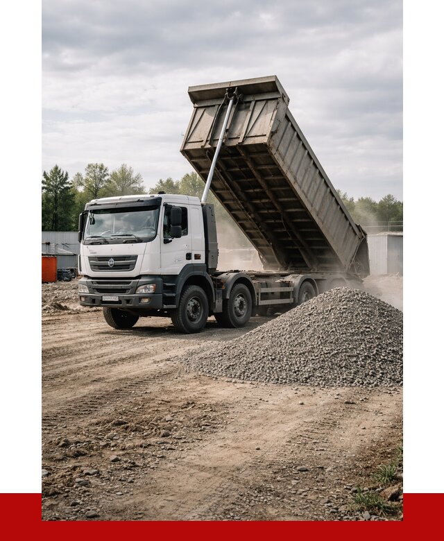 Доставка самосвалом 40 кубов в Дивногорске от 9099 р. | ПРОНЕРУДДвн